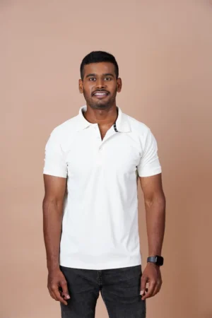 Vah Dreams Men's Classic Polo T-Shirt Off White
