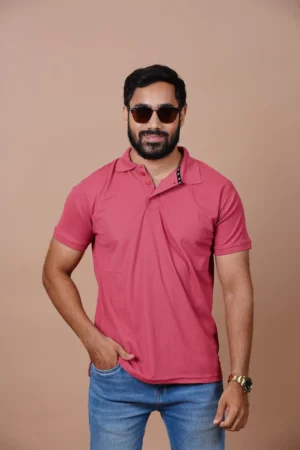 Vah Dreams Men's Classic Polo T-Shirt Onion Pink