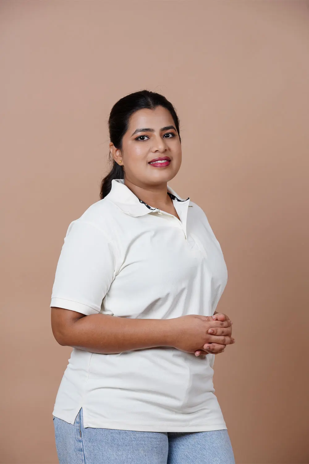 Vah Dreams Women's Classic Polo T-Shirt Off White